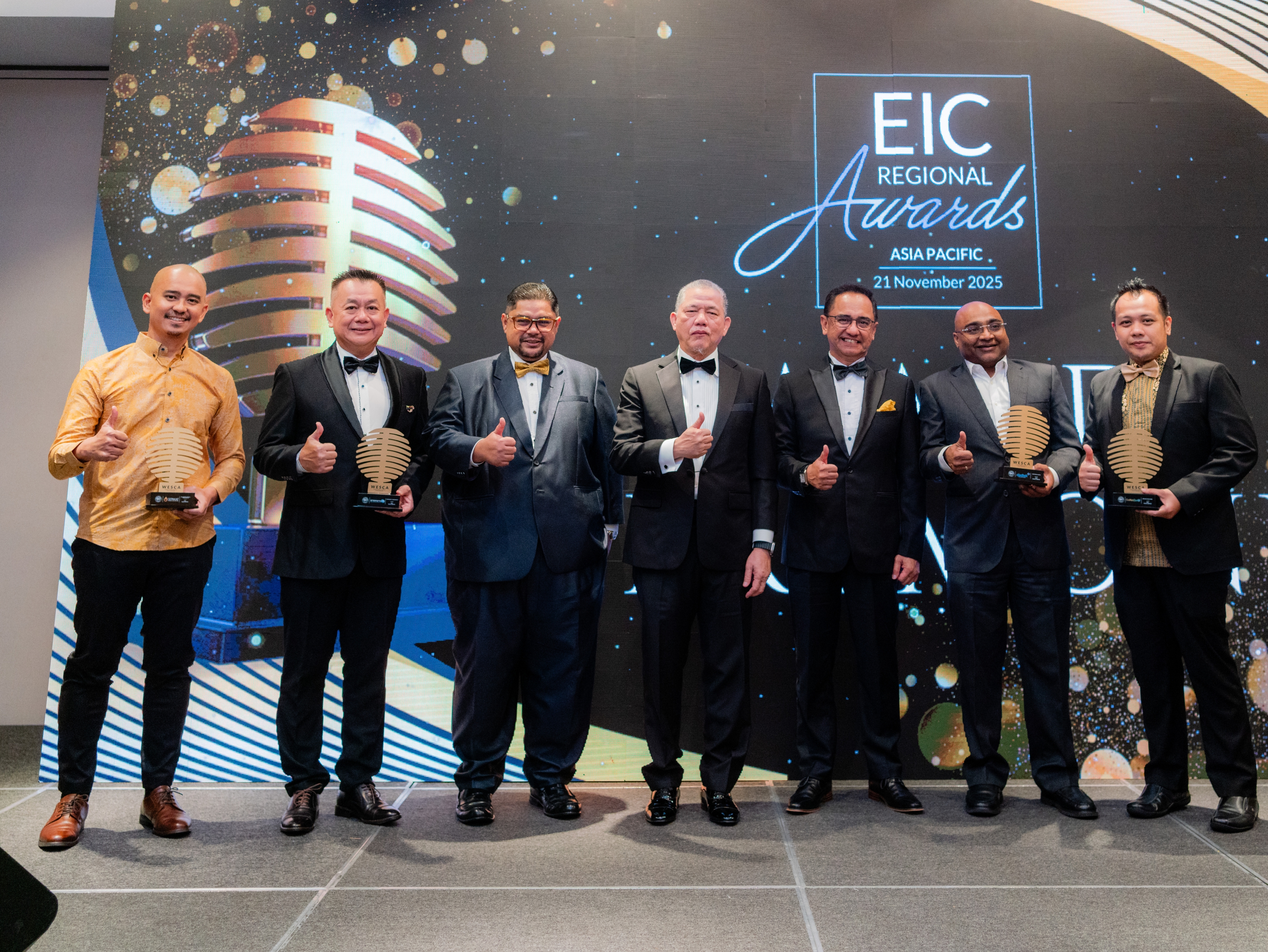 WESCA award recipients at EIC Regional Awards Asia Pacific 2025
